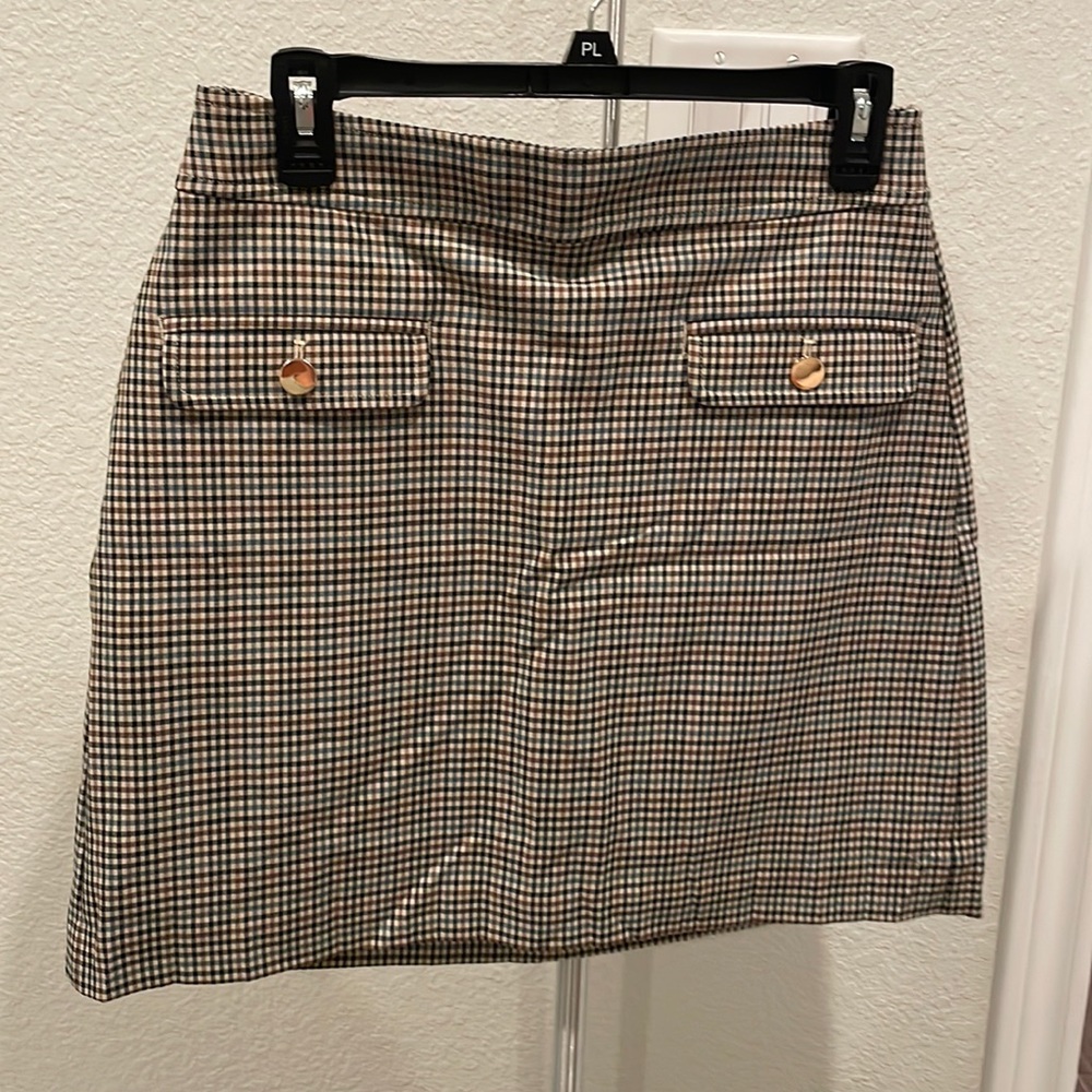 LOFT plaid mini